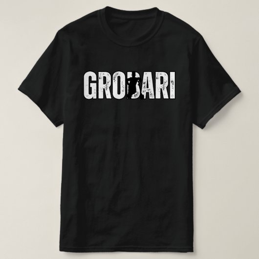 Grobari Grobar Sa Lopatom Crno Beli Partizan T-shirt (Design voorkant)