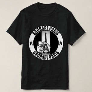 Grobari Parijs Frankrijk Eiffeltoren T-shirt