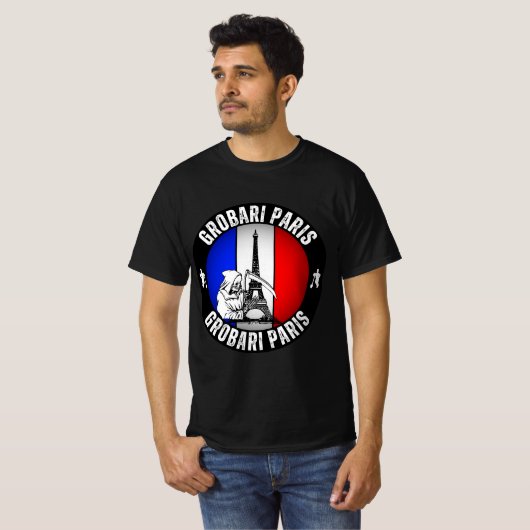 Grobari Parijs Frankrijk T-shirt (Voorkant volledig)