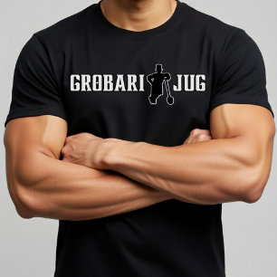 Grobari Zuid Zwart Wit T-shirt