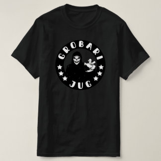 Grobari Zuid Zwart Witte Maaier van de Dood T-shirt