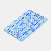 Grocery List Dinosaur Post it Notes (Schuin)