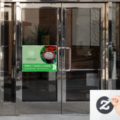 Grocery Market Custom Window Cling Raamsticker (Kantoordeur)