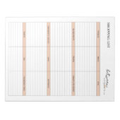 GROCERY SHOPPT LIST NOTITIEBLOK (Voorkant)