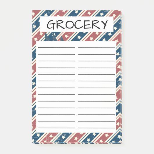 GROCERY STORE POST-IT® NOTES (Voorkant)