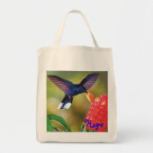 Grocery Tas "Blue Hope Hummingbird" (Voorkant)