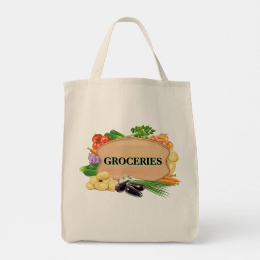 Grocery Tote Bag (Achterkant)