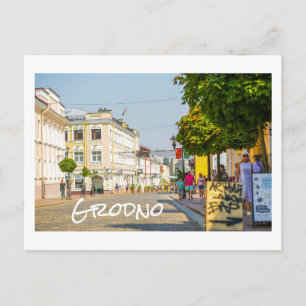 Grodno Belarus City Architecture Life Sovetskaya Briefkaart