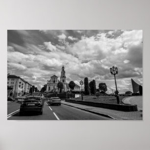 Grodno Belarus Cityscape Architecture City Uitzich Poster