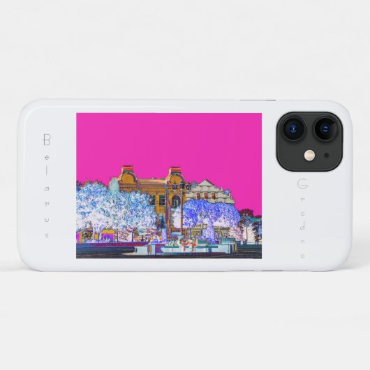 Grodno Hrodna Belarus Architecture iPhone 11 Coque (Dos (Horizontal))