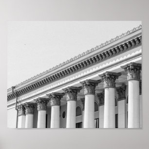 Grodno Wit-Rusland Minimalisme van de Sovjetarchit Poster