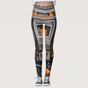 Groef in stijl: Retro Boombox Leggings