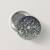 Groef in stijl: Retro Disco Ball Ronde Button 3,2 Cm (Voorkant /achterkant)
