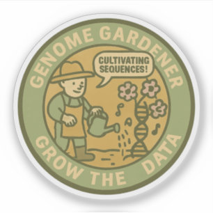 Groei de data die genomische bloei voedt sticker
