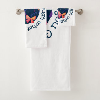 Groei door wat je doormaakt bad handdoek