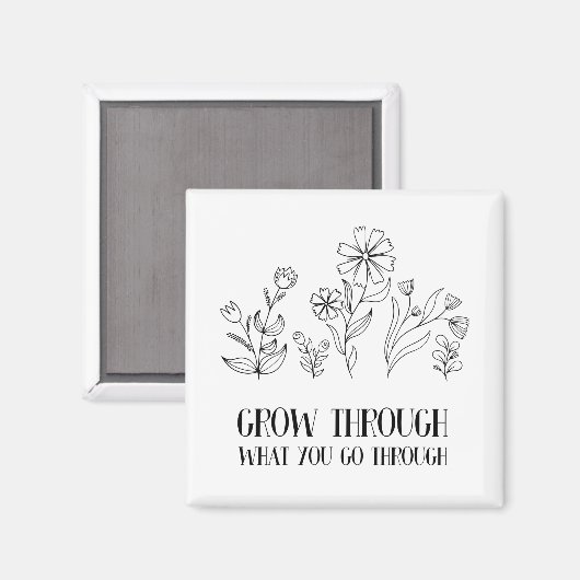 Groei door wat je doormaakt magneet (Voorkant / Achterkant)