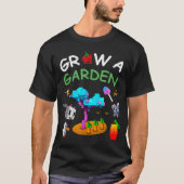 Groei een tuin Schattigee Pixel Tree Shirt (Voorkant)