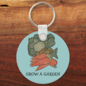 Groei een tuin sleutelhanger (Voorkant)