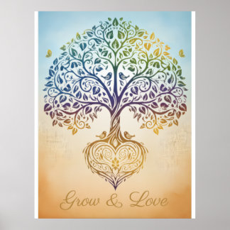 Groei en Liefde Canvas Poster