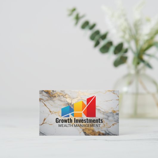 Groei Grafiek Grafiek | Financieel Visitekaartje (Staand voorkant)