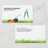 Groei | grasmaaier | Gardening Visitekaartje (Voorkant / Achterkant)