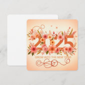 Groei het nieuwe jaar in feestdagenkaart (Voorkant / Achterkant)