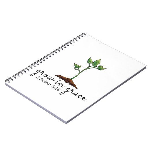 Groei in Grace Christelijke notebook Notitieboek (Linkerzijde)