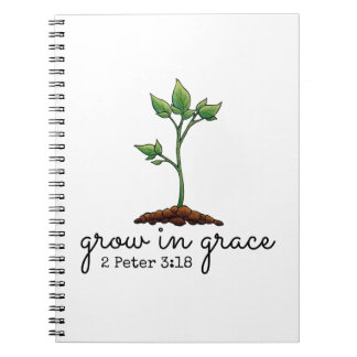 Groei in Grace Christelijke notebook Notitieboek