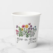 Groei in Grace Papieren Bekers (Voorkant)