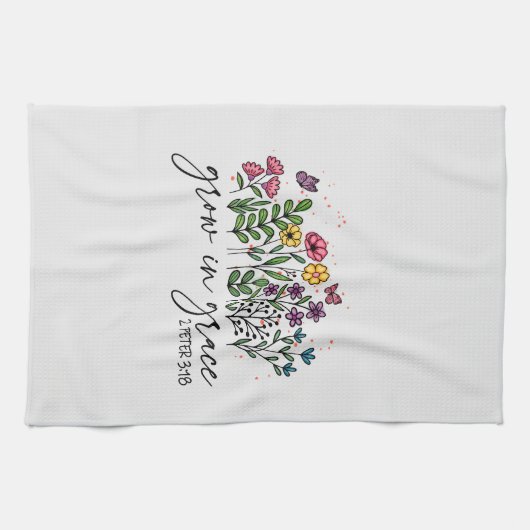 Groei in Grace Theedoek (Horizontaal)