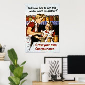 Groei je eigen, kan je je eigen poster (Thuiskantoor)