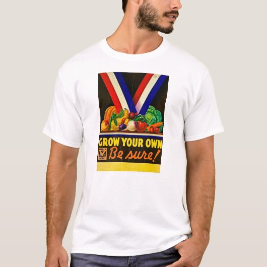 Groei je eigen  overwinningstuin WWII T-shirt (Voorkant)