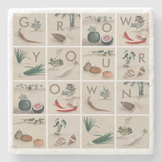 Groei je eigen stenen onderzetter (Voorkant)