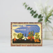 Groei je eigen tuin - poster ( herdruk) briefkaart (Staand voorkant)