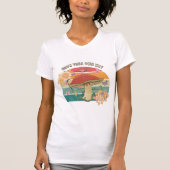 Groei je eigen Way Retro-paddenstoel T-shirt (Voorkant)
