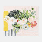 Groei je eigen weg fleece deken (Voorkant (Horizontaal))