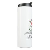 Groei je geest Boho Wildflower en boek Thermosbeker (Gedraaid links)