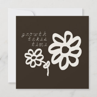 Groei kost tijd Motiverende Inspirerende Postkaart Bedankkaart