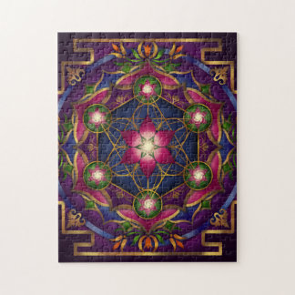 Groei Mandala Puzzle door Rachel C. Bemis Legpuzzel