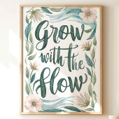 Groei met de Flow Floral Art Print