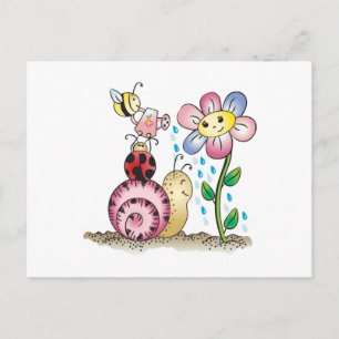 Groei met mij! Grandit avec moi! Briefkaart