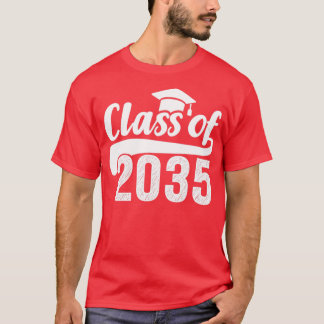 Groei met mijn klas van 2035 afstuderen voorschool t-shirt