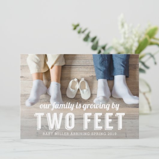 Groei met twee maanden zwangerschap aankondiging (Staand voorkant)