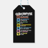 Groei Mindset Classroom Brain Motivation Entrepre Cadeaulabel (Achterkant)