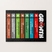 Groei Mindset Funny Classroom Brain Motivatie Legpuzzel (Horizontaal)