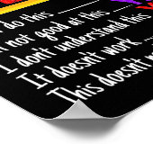 Groei Mindset-leraar Kindness Power van nog geen I Poster (Hoek)