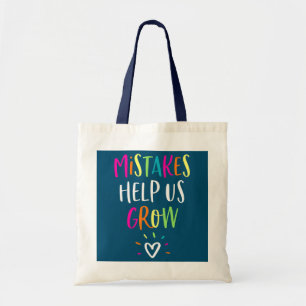 Groei Mindset Positief Terug naar schoolleraar Tote Bag