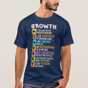Groei Mindset Positieve Citaat Motivatie Inspirati T-shirt
