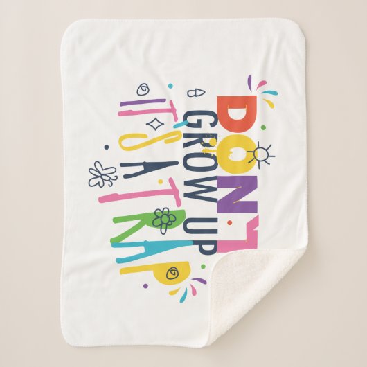 Groei niet op, het is een val sherpa deken (Voorkant)