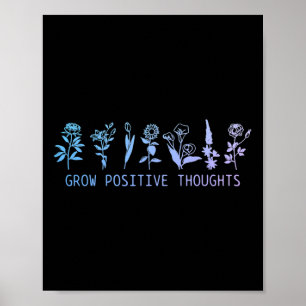 Groei positieve gedachten Geestelijke gezondheid S Poster